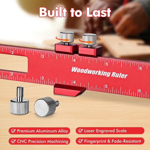 Woodworking Ruler Set - 3 PCS