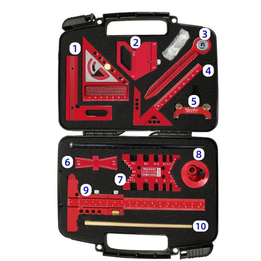 Pro Measuring & Marking Tool Set 10 pcs