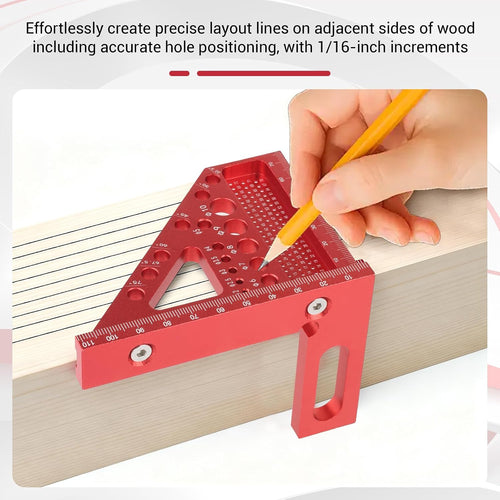 3D Multi-Angle Measuring Square