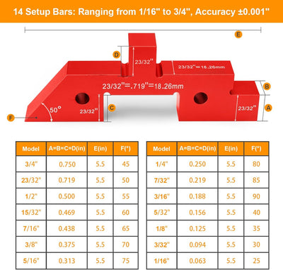 Setup Blocks 14 pcs