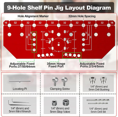 Shelf Pin Jig and Hinge Jig