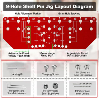 Shelf Pin Jig and Hinge Jig