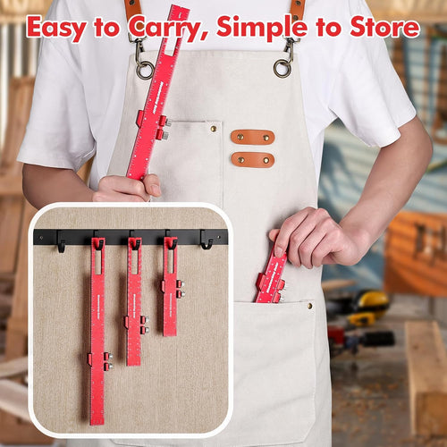 Woodworking Ruler Set - 3 PCS