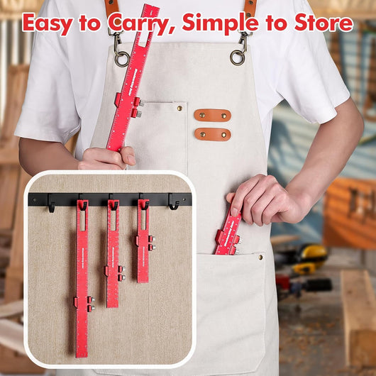 Woodworking Ruler Set - 3 PCS
