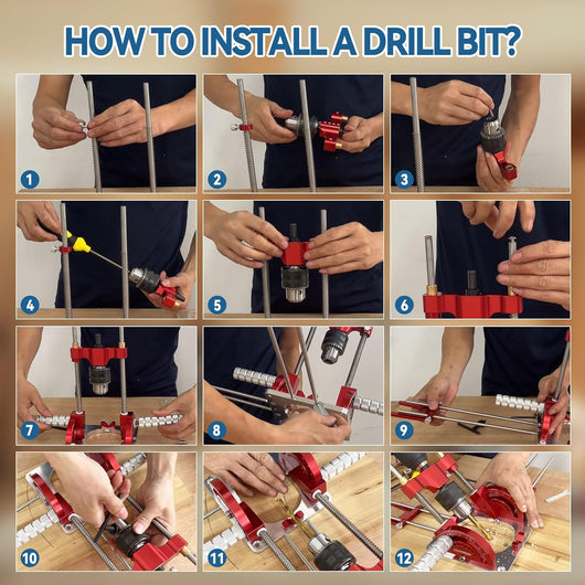 Portable Drill Guide for Drilling Angled or Straight Hole