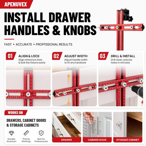Foldable Cabinet Hardware Jig