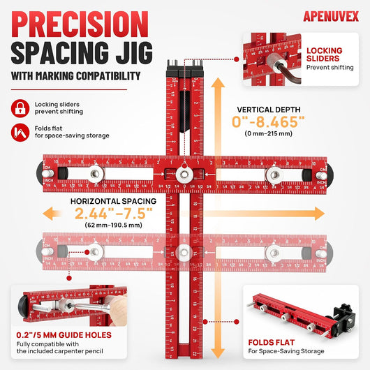 Foldable Cabinet Hardware Jig
